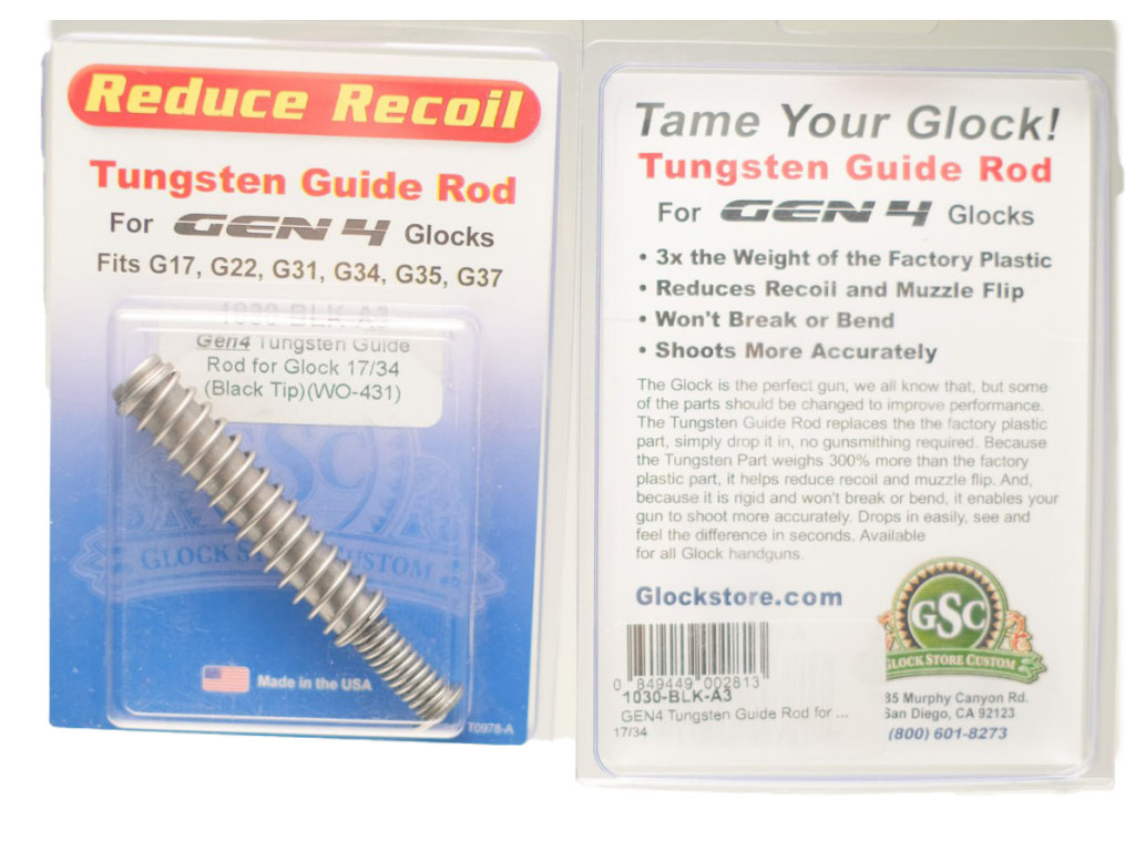 GlockStore Tungsten Guide Rod, Fits Glock Gen4